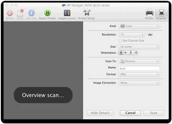 hp utility download mac scan